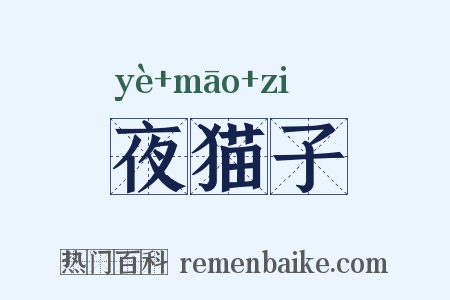 夜猫子是什么意思的图片